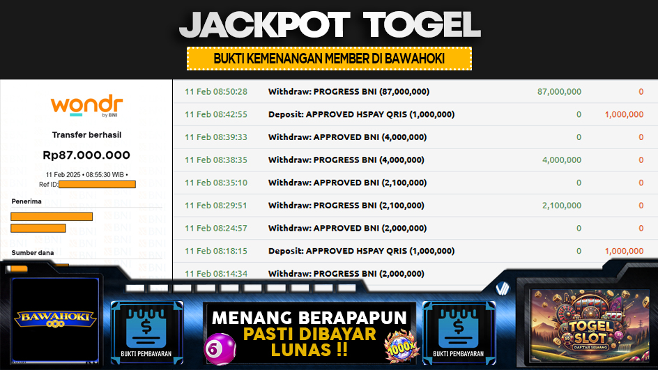 Bukti JP Togel Bawahoki