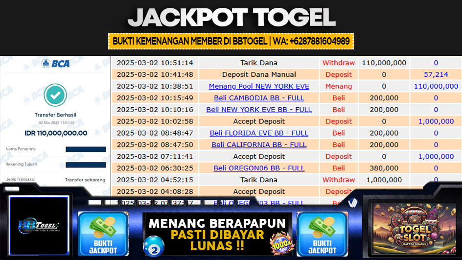 BBTOGEL | JP TOGEL 110 JUTA | MENANG PASTI DIBAYAR